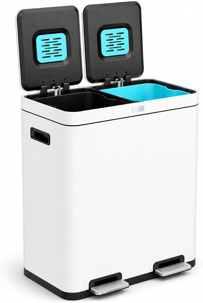 Home Zone Living 16 Gallon Kitchen Trash Can by HomeZoneLiving