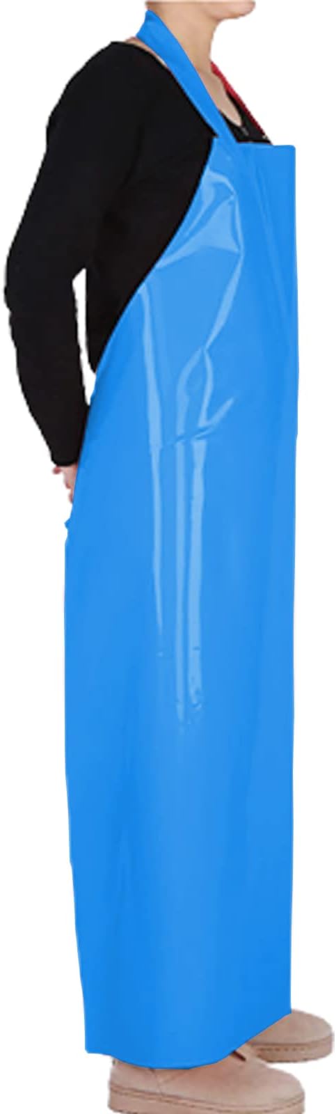ELEBOX Waterproof Oil Proof Bib Apron Utility Apron Chemical Resistant Apron - Image 2