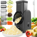 Electric Cheese Grater, 6 Replaceable Stainless Steel Blades, Black