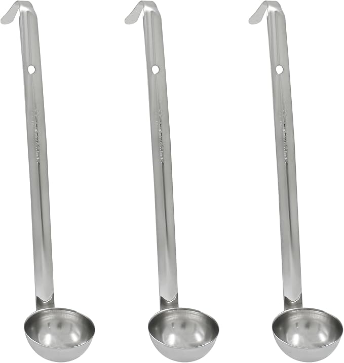 Piutouyar 3 Pcs 1 oz Soup Ladle Set, Stainless Steel Ladle by Piutouyar