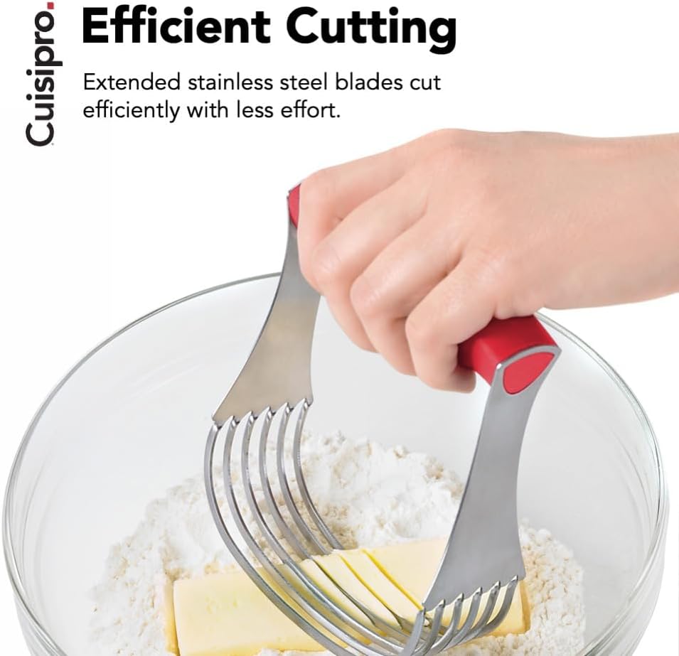 Cuisipro Deluxe Pastry Blender, 5.25-Inch, Red