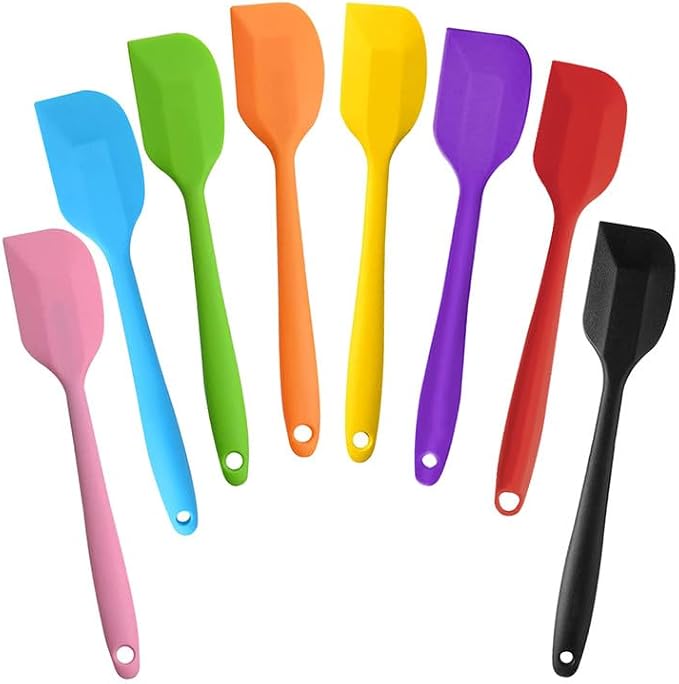 8 Pieces Silicone Spatulas, 11 inch Heat-Resistant Non-stick Spatulas by Cologo