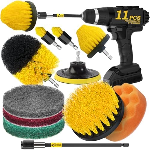 Holikme 11-Piece Drill Brush Attachment Set