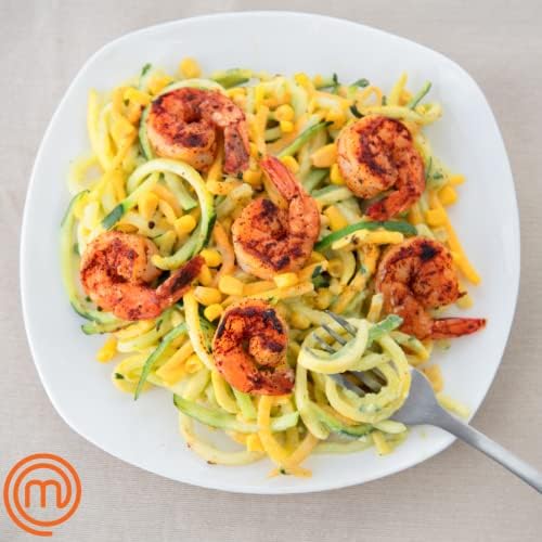 MasterChef Electric Spiralizer- 3in1 Vegetable Noodle, Homemade Pasta