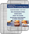 Ultra Cuisine Cooling & Baking Rack Set - 8.5'' x 12'' - Set of 2