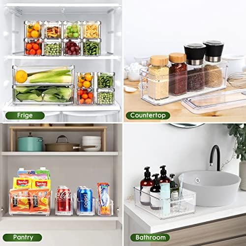 ZIJUND 14 Packs Fridge Organizer Bins