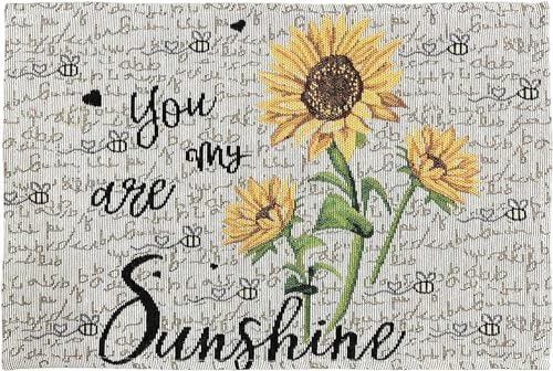 Sunflower Kitchen Tapestry Set w/You are My Sunshine Design, Includes