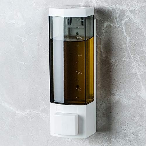Soap Dispenser, 250ml ABS Plastic, Adhesive Wall Mount