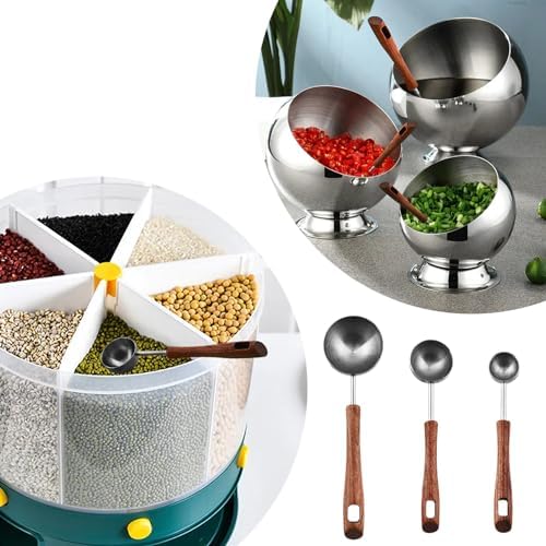 Flylin 3 Pcs Measuring Spoon Set, Stainless Steel Spoons 4ml 8ml 25ml