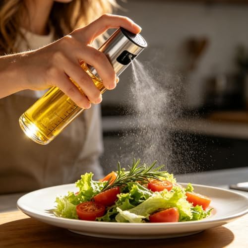 2 Pack Glass Olive Oil Sprayer Bottles for Cooking