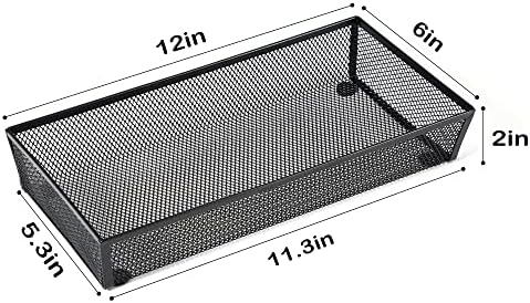 BYCY 3 Pack Mesh Flatware Drawer Organizer for Kitchen/Office/Home