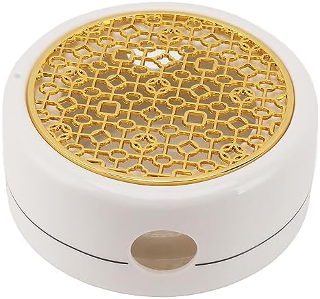 Teapot Warmer, Circular Concave Ceramic Tea Warmer with 11.8cm Gold