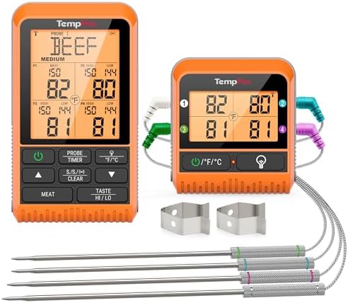 TempPro TempSync 1000FT Wireless Meat Thermometer
