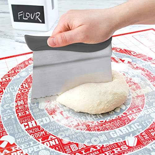 Tovolo Bench Scraper With Measurement Guide, Dough Divider With Offset