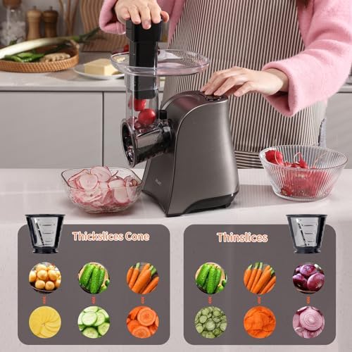 Electric Cheese Grater with 6 Attachments