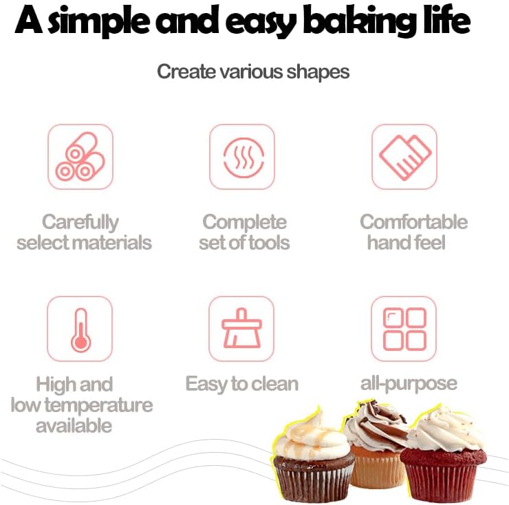 48-Piece Numbered Piping Tips, Cookie Icing Tips, Cookie Decorating