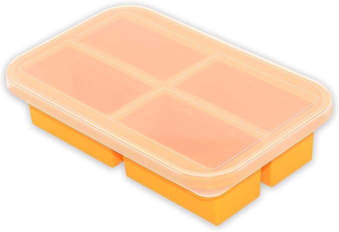 Bangp Silicone Freezer Tray for Soup Ice Cubes, 1-Cup Freezing Tray by Bangp