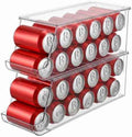 Oprunsy 2-Pack Stackable Can Organizer for Refrigerator