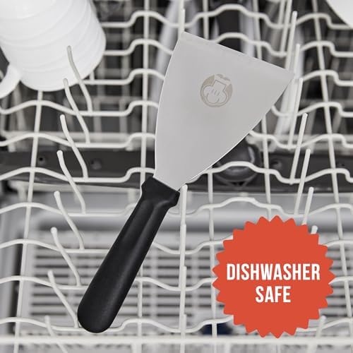 Chef Pomodoro Stainless Steel Bench Scraper, Pizza Dough Cutter