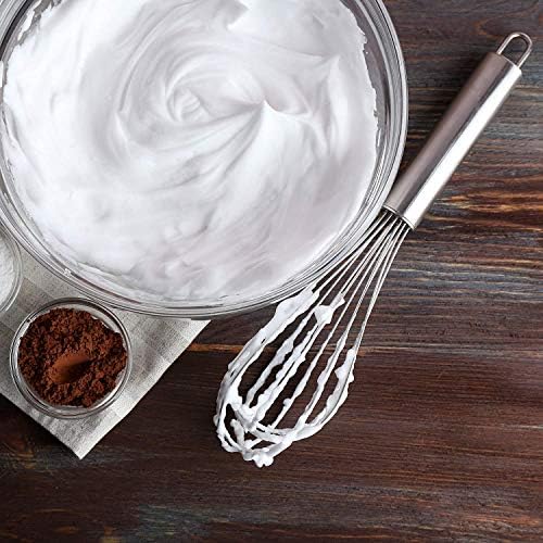 Whisks for Cooking, 3 Pack Stainless Steel Whisk for Blending