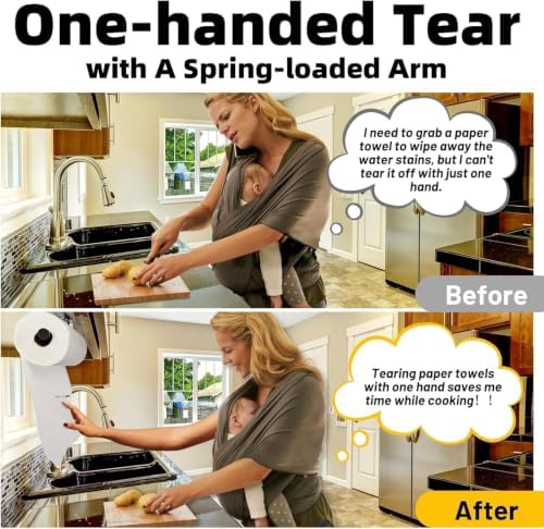 Under Cabinet Paper Towel Holder, One-Hand Tear