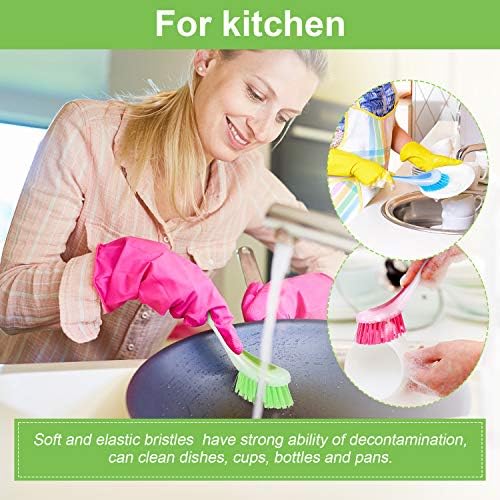 5 Pieces Dish Brush Set with Handle