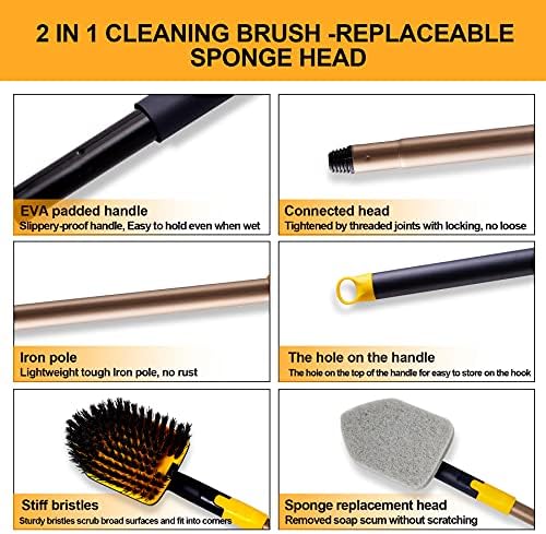 Yocada Tub Tile Scrubber Brush, 58.2"