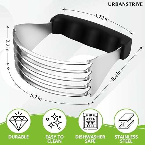 Urbanstrive Large Pastry Cutter Tool, Top Professional Pastry Blender
