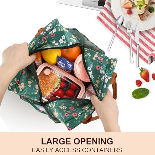 Joymee Lunch Bag Women Insulated With Bottle Holder -Corduroy