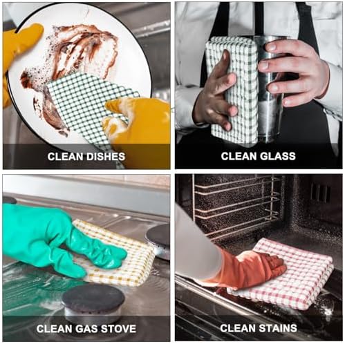 Nialnant 8 Pcs Kitchen Dish Rags,100% Cotton Kitchen Towels