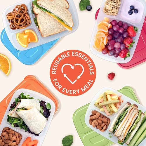Bentgo Easyboxes - Original Stackable Lunch Boxes - Reusable