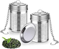 2 Pack Stainless Steel Tea Infusers, Extra Fine Mesh Strainers with