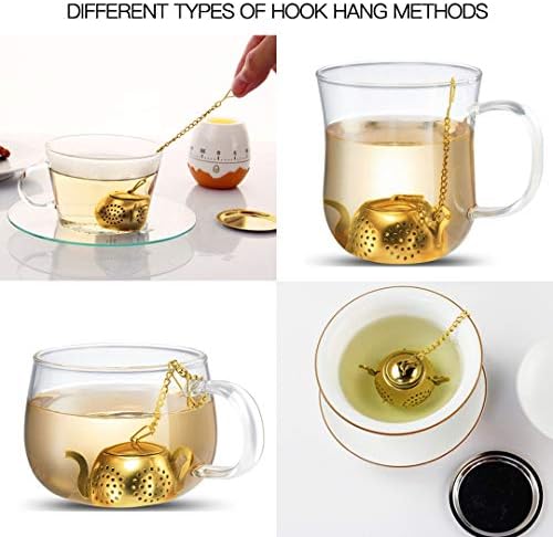Stainless Steel Tea Filter, Tea Infuser Ball for Loose Leaf Set of 4
