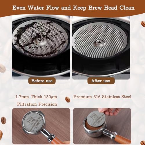 53mm Espresso Tools, Coffee Tamper, WDT Tool, Dosing Funnel, Puck