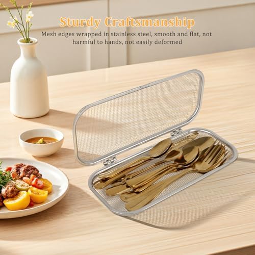 2 Pcs Stainless Steel Dishwasher Basket, Practical Dishwasher