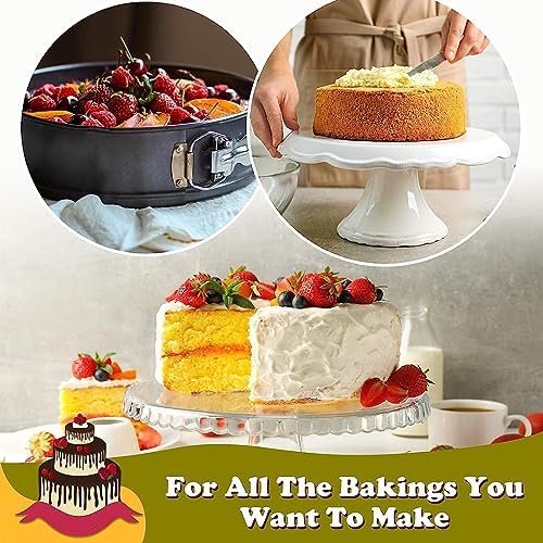 KIMISS Springform Carbon Steel Cake Pan Set - 3PCS Cake with Removable