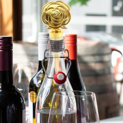 PRETYZOOM Set of 3 Creative Wine Bottle Stoppers Reusable Silicone