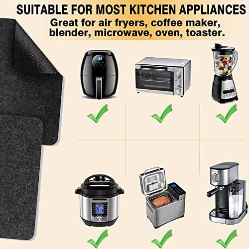 Heat Resistant Appliance Slider Mats, 4 Pcs, 16 x 12 In