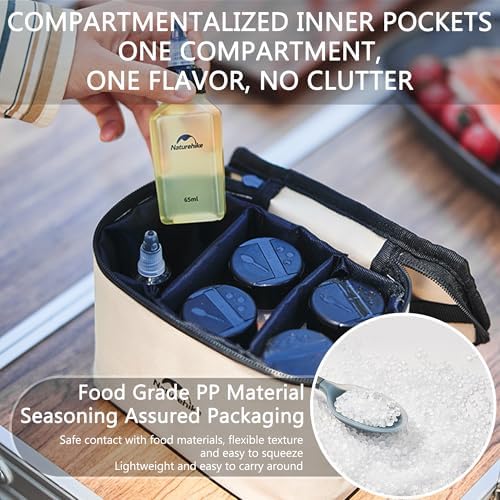 windhike Naturehike PP 6/8 Pcs-Set Travel Spice Containers, Camping