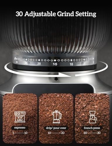 Neretva Stainless Steel Espresso Grinder, Silver