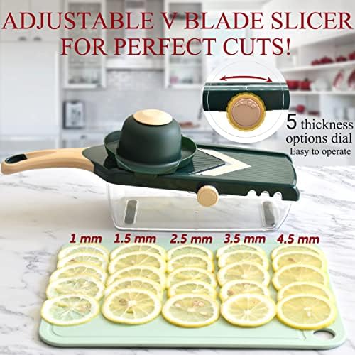NACOLUS Adjustable Mandoline Slicer with Container
