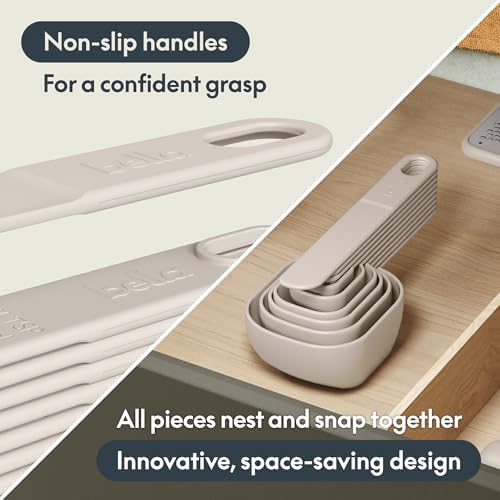 bella 9 Pc Nested Measuring Cup & Spoon Set, BPA & BPS-free nylon