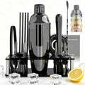 14-Piece Cocktail Shaker Set with Stand, Bartender Kit, 25oz Shakers