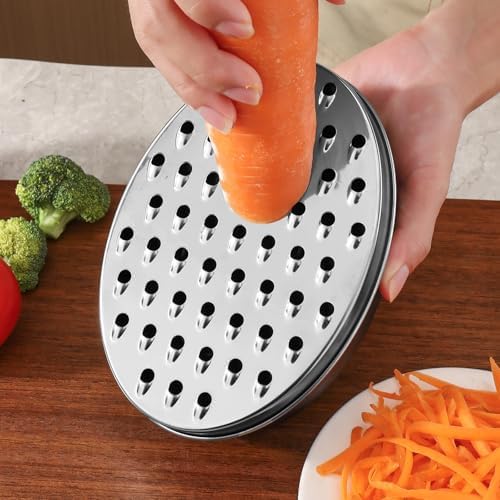 Stainless Steel Cheese Grater with Airtight Storage Container - Box