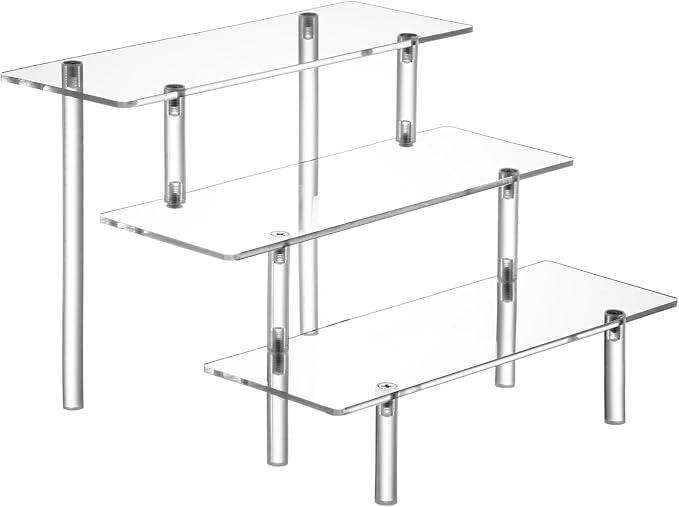 HENABLE Acrylic Display Risers, Acrylic Perfume Stand Organizer, Tabletop Use by HENABLE