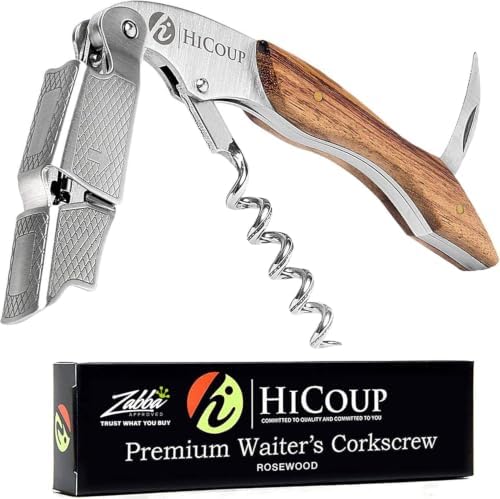 HiCoup Wine Opener - Professional Corkscrews for Wine Bottles w/Foil