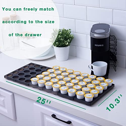 Coffee Pod Storage Organizer for Kitchen Drawer,Holders 60 K CUP