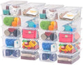 IRIS USA 20-Pack 6 Qt Storage Bins with Lids, Clear