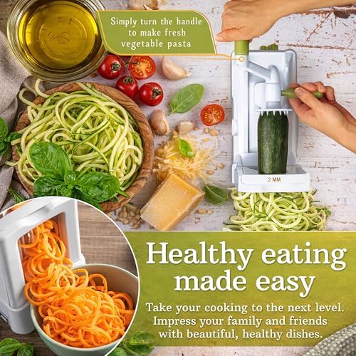 Brieftons 5-Blade Vegetable Spiralizer & Noodle Maker