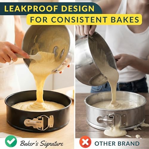Springform Pan Set of 4, Nonstick Cheesecake Pans 4/7/9/10" Carbon